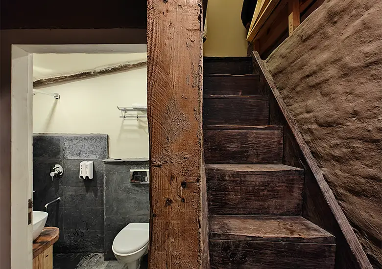 staircase-in-spring-green-attic-room-naggar